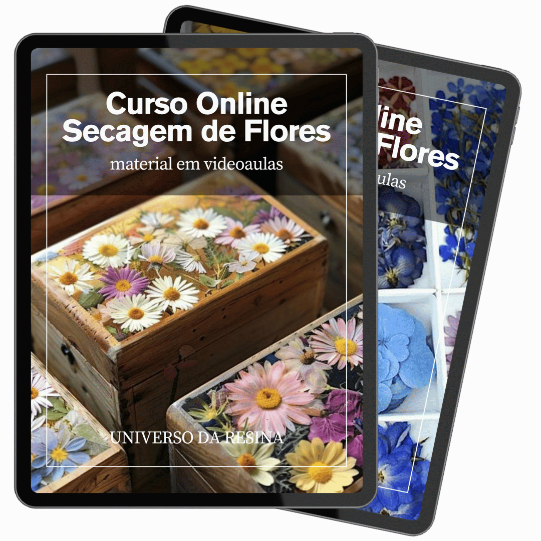 Material do curso online Secagem de Flores